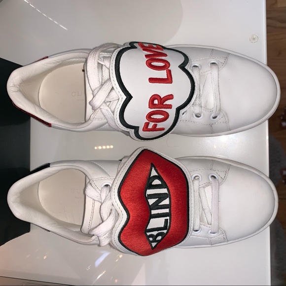 gucci ace blind for love